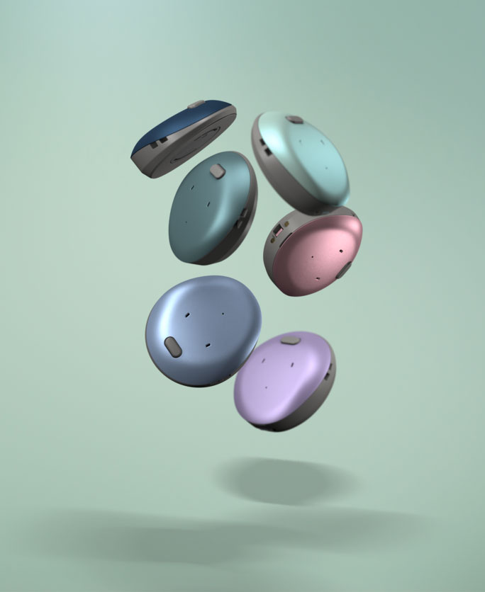 Cochlear Osia 3 Sound Processor color options