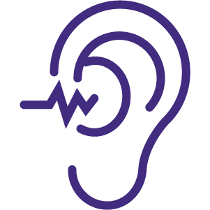 Grafische afbeelding van een oor