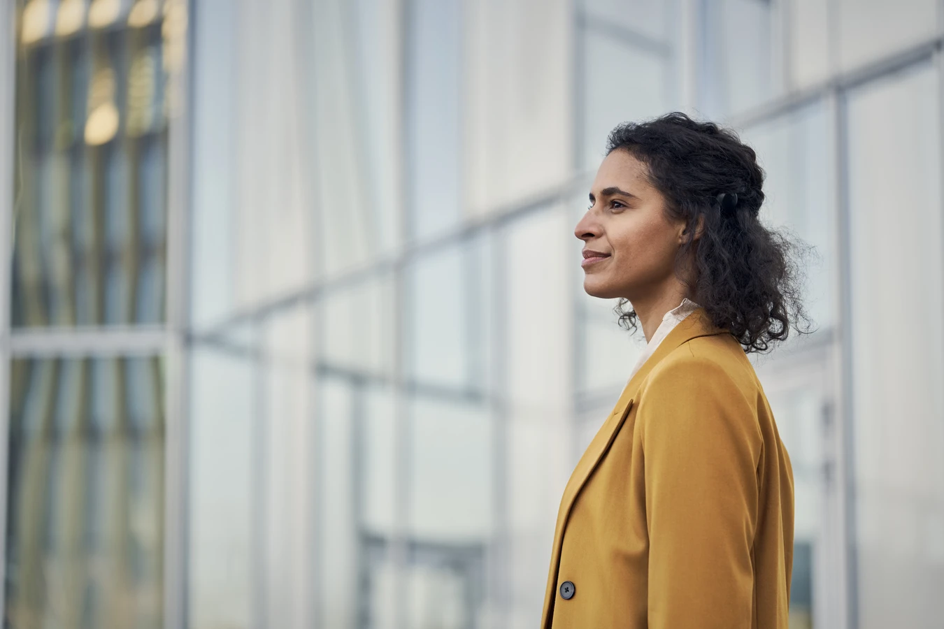 A person wearing a cochlear Osia implant