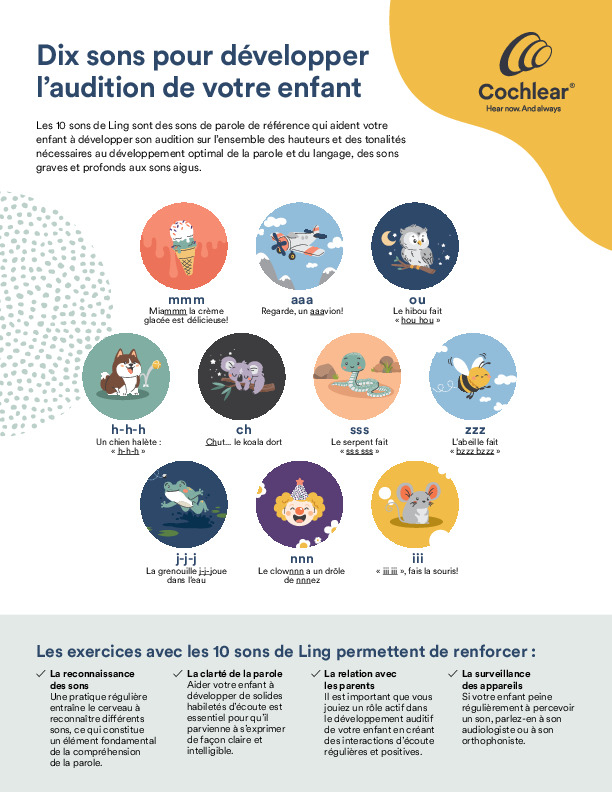 Ling 10 sounds - French PDF