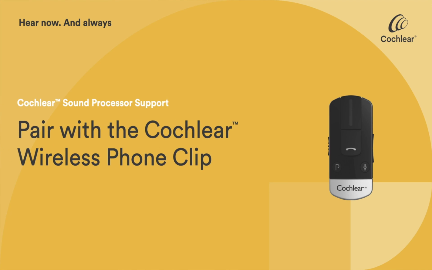 コクレア Wireless Phone Clip (フォーンクリップ)とのペア設定