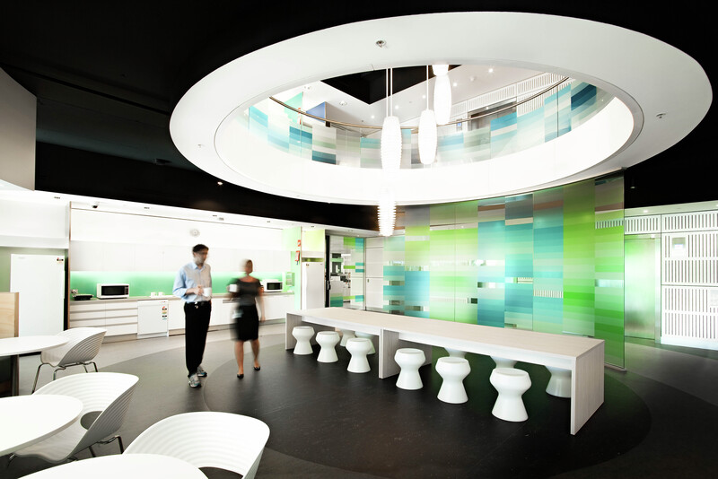 A kitchen in Cochlear headquarters Australia