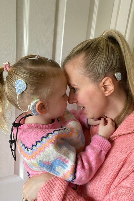 Kayley with her daughter Maya