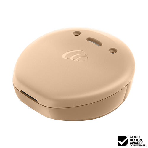 cochlear implant kanso 2 sound processor sandy blonde color good design award