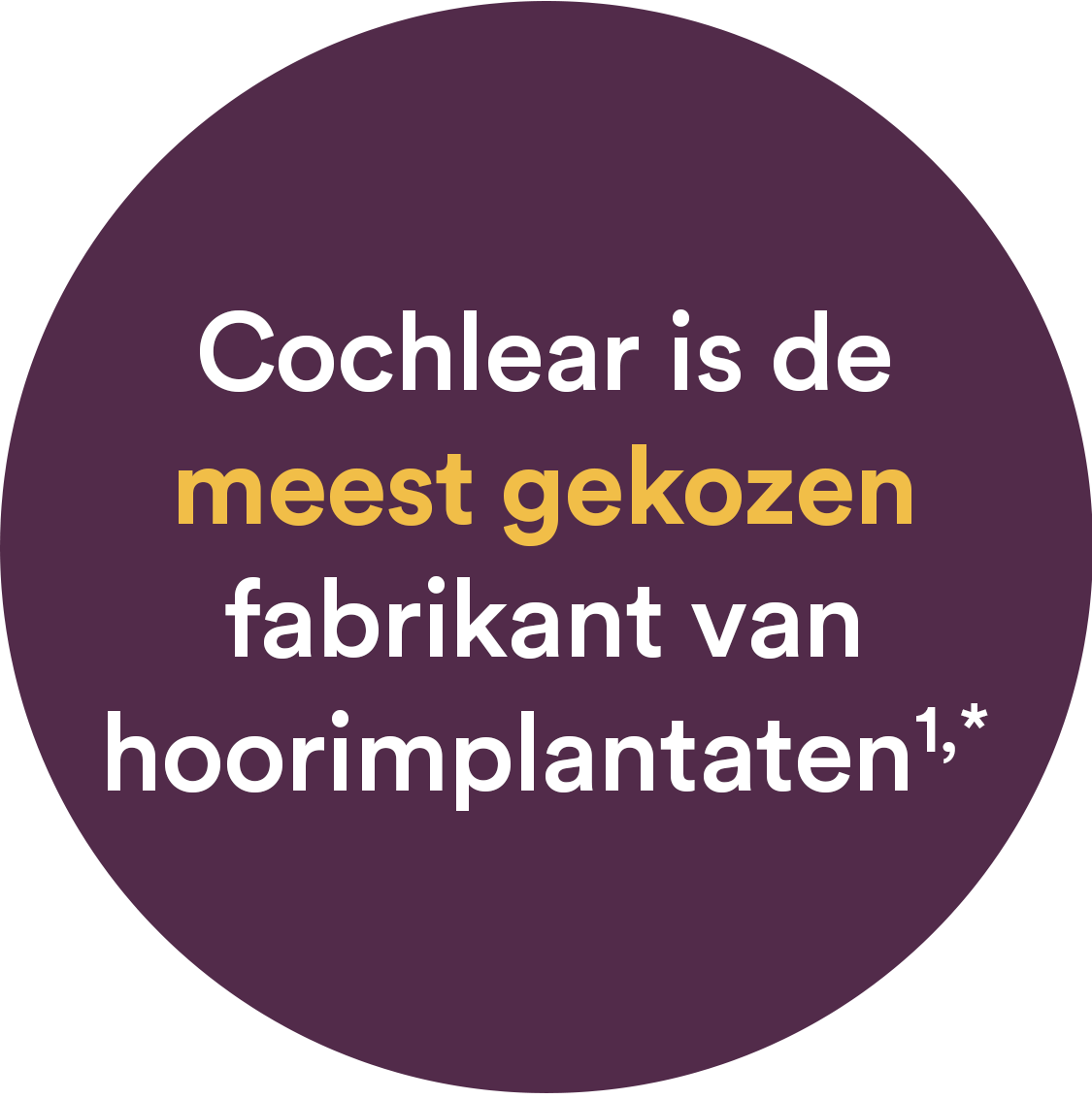 Cochlear is de meest gekozen fabrikant van hoorimplantate